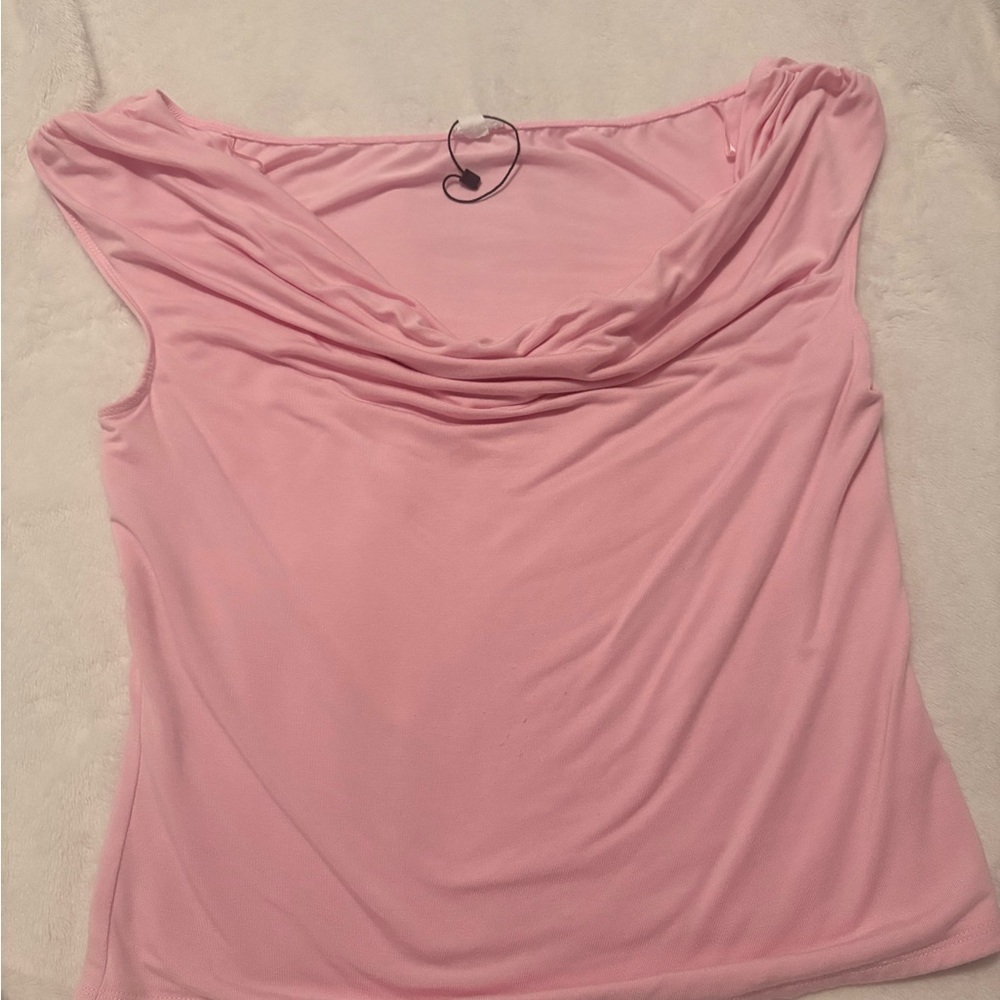 Garage Soft Pink Off Shoulder Top